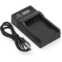 123accu Panasonic CGA-S008 / DMW-BCE10 / VW-VBJ10 USB-C single slot oplader (4.2V, 0.7A, huismerk)