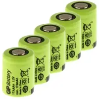 GP oplaadbare 1/3 AAA / 17AAAH batterijen 5 stuks (1.2V, 170 mAh, Ni-Mh)