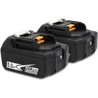123accu Startset: 2x Makita BL1850B / 18V LXT accu's (18 V, 5.0 Ah, huismerk)