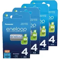 Eneloop Panasonic Oplaadbare AA / HR6 + AAA / HR03 Ni-Mh Batterijen (16 stuks)