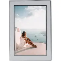 Hama Fotolijst - Santorini - 15 x 20 cm - Metaal - Zilver - Tijdloos klassiek