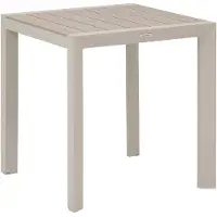 Hespéride Tuintafel voor 2 personen van aluminium met houtlook ÉVASION