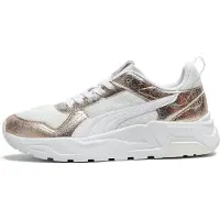 Puma Trinity 2 Metallic Whisper sneakers voor Dames, Wit/Goud, Maat 40