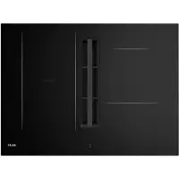 Etna AKI870ZT - Inductiekookplaat - Zwart - 80 cm - Keramisch - 4 zone(s) Inbouw afzuigkap - 10 snelheden - Naloopstand - Light & Slide bediening - Light & Slide bediening