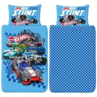 Hot Wheels - Dekbedovertrek - Eenpersoons - Geschikt voor 140 x 200 cm. - HotWheels - Dekbed