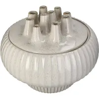 HD Collection Vaas Stoneware Wit 36x36x30cm