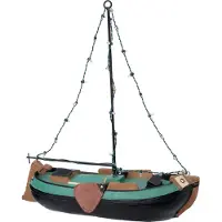 Intratuin Holland Kerstdorpminiatuur Snekerpan Skutsje 32,5 X 14,5 X 33,5 Cm