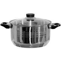 Epewex RVS Pan met Deksel 6.1L - Geschikt voor Gas & Inductie