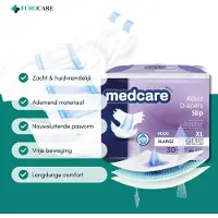 Medcare 30 stuks – Incontinentie Luiers Maxi – Maat XL – 3100+ ml absorptie – Wegwerpluiers voor matige tot zware incontinentie – Comfortabel & huidvriendelijk – Dag & nacht gebruik