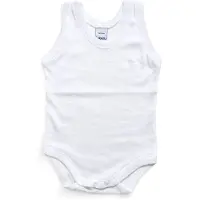 Babidu Romper/Body | Wit | mouwloos | 1125| 6 maand| maat 68
