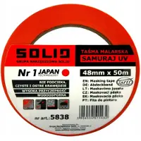 Solid Samurai UV schildertape - 48mm x 50m, UV-bestendig, lekvrij