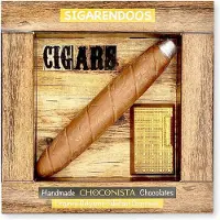 Choconista - Sigarendoos - Original Belgian Chocolade - Cadeau voor Man - Sigarendoos