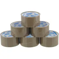 Smart Bruine Pakkingstape 48mm x 50m - 6 Rollen - Acryl Kleefstof