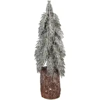 Clayre & Eef Mini Kunstkerstboom Ø 12x32 cm Groen Hout