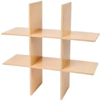 Action Praktische wandplank 55 x 20 x 55 cm met 6 opbergvakken, bruin