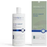 Mineaderm Anti-Dandruff Shampoo for Oily & Itchy Scalp – With Piroctone Olamine, Salicylic Acid & Tea Tree Oil – Silicone-Free – For Women & Men – 300 ml