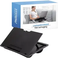 Phreeze - Laptopkussen - Schootkussen voor Laptop & Tablet - Laptop Standaard Verstelbaar - Laptray met Kussen - Zwart