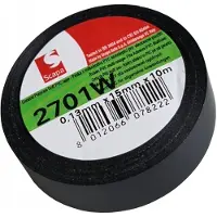 Scapa 2701W Zelfdovende PVC Isolatietape Zwart 15mm x 10m