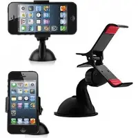 Maxxter Universele auto Telefoonhouder met Zuignap| Universal Car Phone Holder | Smartphone Houder Statief | 360 graden roteerbaar | Ook geschikt voor sateliet navigatie | Shock Proof