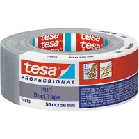 TESA Duct Tape Reparatie Zilver 50m x 50mm Waterdicht Sterk