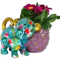 Pomme pidou - Bloempot - Aap Bubbles - Medium - 002 (L22,2xD19,5xH16,5 CM - keramiek)