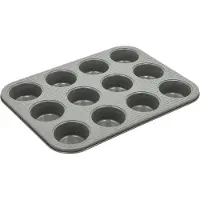 Funktion Line 12-vaks muffinvorm 35 x 26,5 x 3 cm Grijs