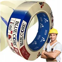 SCHULLER Blauwe Schilder/Afplaktape 38mm x 50m - Professionele Kwaliteit
