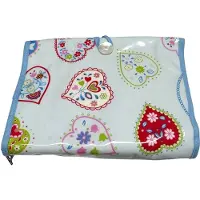 Vagabond - Hang-Up Toilettas - "Sweetheart" - Gelamineerd - Afwasbaar Katoen - afmeting 25,5 x 5 x 20 cm opgevouwen.