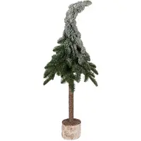 Clayre & Eef Mini Kunstkerstboom Ø 30x90 cm Groen Kunststof