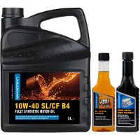 Lindemann Motorolie 10W-40 SL/CF B4 – Complete Onderhouds- & Reinigingsset