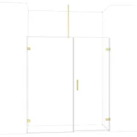 Maxaro Diamond Douchedeur | 175 cm Lichtgoud Helder glas Draaideur