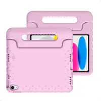 IMoshion Kidsproof Backcover met handvat voor de Apple iPad 11 (2025) 11 inch A16 / iPad 10 (2022) 10.9 inch - Lichtroze