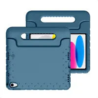 IMoshion Kidsproof Backcover met handvat voor de Apple iPad 11 (2025) 11 inch A16 / iPad 10 (2022) 10.9 inch - Donkerblauw