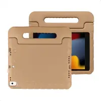 IMoshion Kidsproof Backcover met handvat voor de Apple iPad 9 (2021) 10.2 inch / iPad 8 (2020) 10.2 inch / iPad 7 (2019) 10.2 inch - Beige