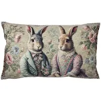 Clayre & Eef Kussenhoes 35x50 cm Groen Polyester