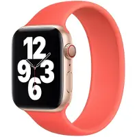 Apple Siliconen solobandje voor de Watch | 44/45/46/49 mm - Maat 10 - Pink Citrus