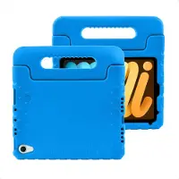 IMoshion Kidsproof Backcover met handvat voor de Apple iPad Mini 7 (2024) / iPad Mini 6 (2021) - Blauw