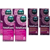 Blink TotalCare solution 4 x 120 ml - lenshouders + 4 x 30 ML Cleaner - Voordeelverpakking Lenzenvloeistof