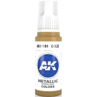 AK-Interactive Gold Acrylic Modelling Color - 17ml - AK-11191