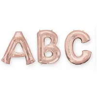 Amscan - Rosé gouden aluminium letter ballon - Roze