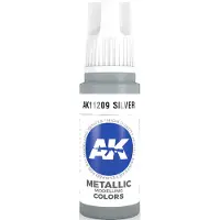 AK-Interactive Silver Acrylic Modelling Color - 17ml - AK-11209
