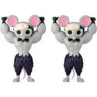 Banpresto , Muscular Mice, Demon Slayer (Kimetsu No Yaiba), 9 cm figuur. Één maat
