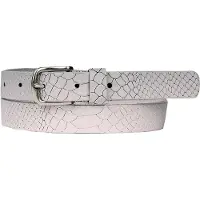 Petrol Industries leren riem wit female | Maat: 85