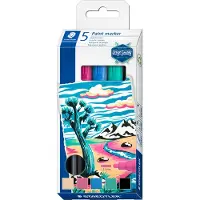 Staedtler Lumocolor paint marker set 5 kleuren