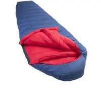 Lowland Outdoor Kibo Zero Mummie Slaapzak Blauw Buitenzijde / Rode Binnenzijde 225X80