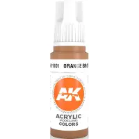 AK-Interactive Orange Brown Acrylic Modelling Color - 17ml - AK-11101