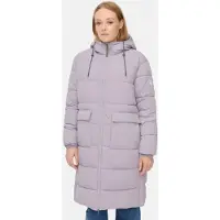 Camel active Gewatteerde mantel met verstelbare zoom en vaste capuchon - Maat womenswear-46 - Paars