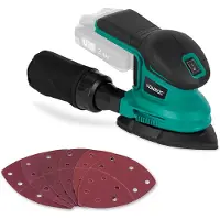 Vonroc accu multischuurmachine – VPower 20V – Zonder accu & lader – Incl. stofzak en 6 schuurvellen