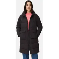 Camel active Gewatteerde mantel met verstelbare zoom en vaste capuchon - Maat womenswear-42 - Zwart