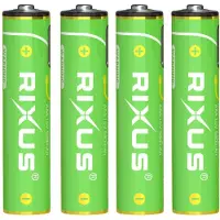 Rixus RXAA07 Rechargeable AAA Battery 880mWh With USB-C Cable 4-Pack